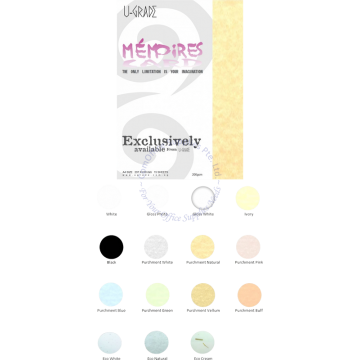 U-GRADE MEMORIES PARCHMENT PAPER EP-MCA4 A4 180G (15s) - PARCHMENT BLUE