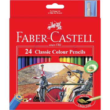 FABER CASTELL CLASSIC 24 COLOR PENCIL #115854
