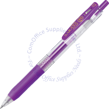 ZEBRA SARASA CLIP GEL INK ROLLER PEN 0.7MM VIOLET
