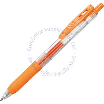 ZEBRA SARASA CLIP GEL INK ROLLER PEN 0.5MM ORANGE