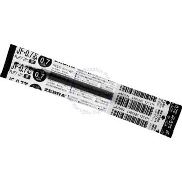 ZEBRA SARASA GEL INK ROLLER PEN REFILL RJF7 0.7MM BLACK
