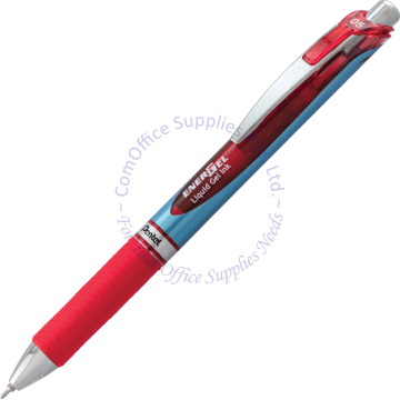 PENTEL ENERGEL RETRACTABLE GEL ROLLER PEN BLN75-BO 0.5MM RED