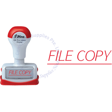 SHINY OA PRE-INKED STAMP - FILE COPY (NF09)