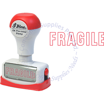 SHINY OA PRE-INKED STAMP - FRAGILE (NF03)