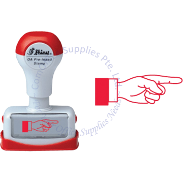 SHINY OA PRE-INKED STAMP - FINGER POINT TO RIGHT (NH01)