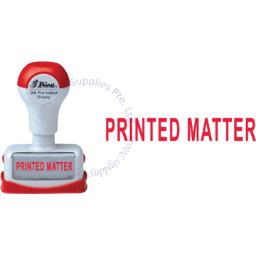 SHINY OA PRE-INKED STAMP - PRINTED MATTER (NP08)