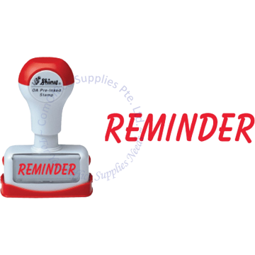 SHINY OA PRE-INKED STAMP - REMINDER (NR10)