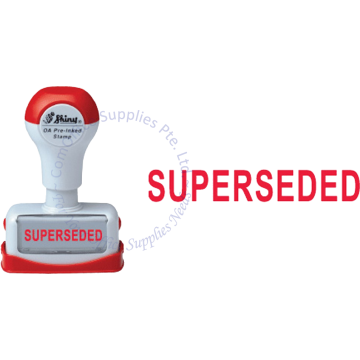 SHINY OA PRE-INKED STAMP - SUPERSEDED (NS07)