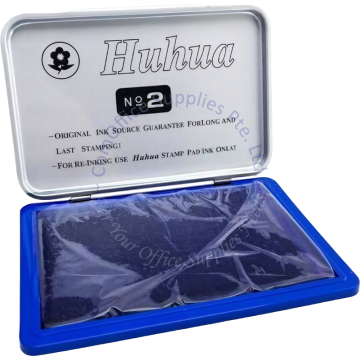 HU HUA STAMP PAD #2 (122x84MM) - BLUE