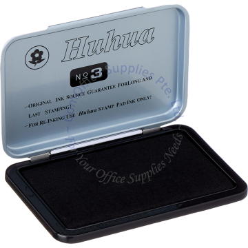 HU HUA STAMP PAD #3 (103x70MM) - BLACK