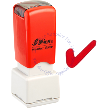 SHINY OA PRE-INKED STAMP - TICK (HS31)