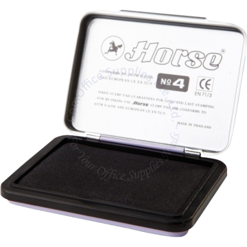 HORSE STAMP PAD #4 BLACK 2.5x3.5"
