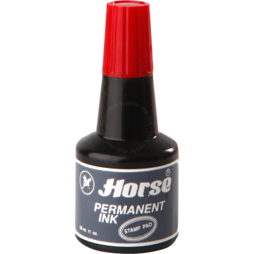 HORSE STAMP PAD INK RED