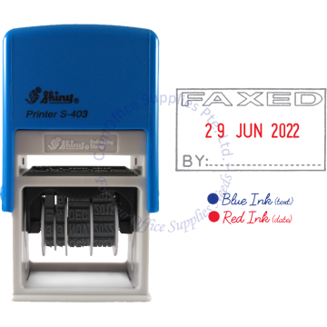 SHINY SELF INKING STAMP W/DATE S-403 FAXED