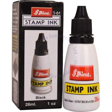 SHINY STAMP PAD INK S61 BLACK 28ML
