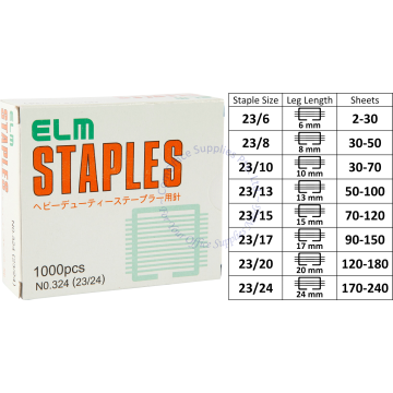 ELM STAPLES REFILL NO.324 (23/24)