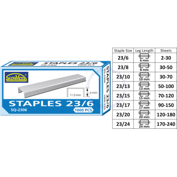SUREMARK/ETONA STAPLES REFILL SQ-2306 (23/6)