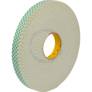 3M SCOTCH DOUBLE COATED URETHANE FOAM TAPE 4026/4084 24MM (1") x 36YDS