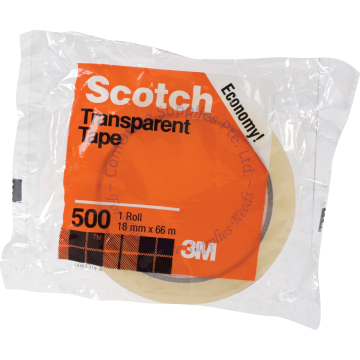 3M SCOTCH TAPE 500 18MM (0.75") x 66M