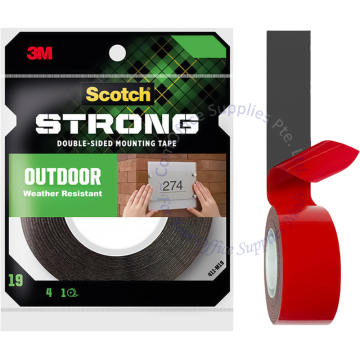3M MOUNTING TAPE OUTDOOR 411-M19 19MMx4M