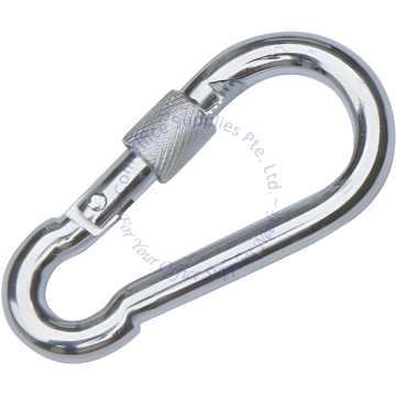 OVAL HOOK METAL (CARABINA) WITH LOCK