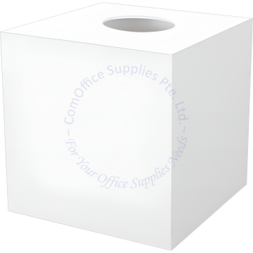 LUCKY DRAW BOX W/CENTER HOLE 12" WHITE