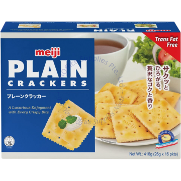 MEIJI PLAIN CRACKERS 416G (26Gx16s) - ORIGINAL