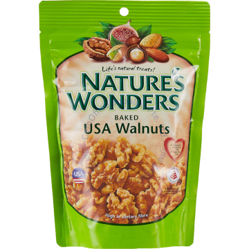 NATURE'S WONDERS - BAKED USA WALNUTS 200G