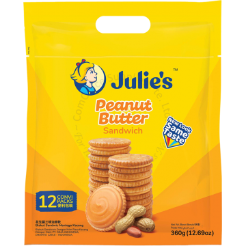 JULIE'S SANDWICH 360G - PEANUT BUTTER (12s)