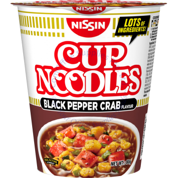 NISSIN INSTANT CUP NOODLES 81G - BLACK PEPPER CRAB