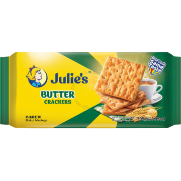 JULIE'S CRACKERS 250G - BUTTER (10s)