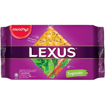 MUNCHY'S LEXUS SANDWICH CALCIUM CRACKERS 200G (10s) - VEGETABLE