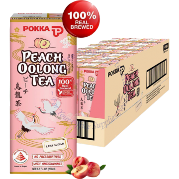 POKKA PACKET DRINKS (250MLx24s) - PEACH OOLONG TEA