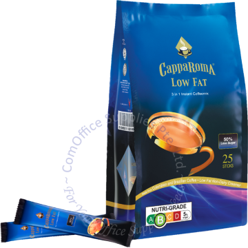 CAPPAROMA INSTANT COFFEEMIX 3-IN-1 (18Gx25s) - LOW FAT 50% LESS SUGAR