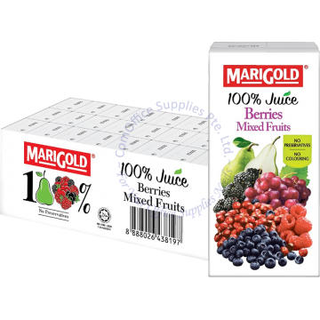 MARIGOLD 100% PACKET JUICE (200MLx24s) - BERRIES