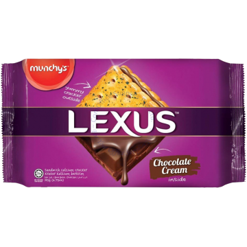 MUNCHY'S LEXUS SANDWICH CALCIUM CRACKERS 190G (10s) - CHOCOLATE CREAM
