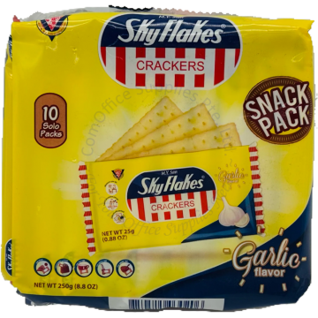 M.Y. SAN SKY FLAKES CRACKERS 250G (10s) - GARLIC