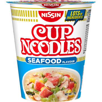 NISSIN INSTANT CUP NOODLES 75G - SEAFOOD