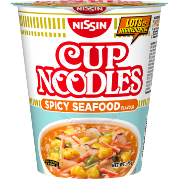 NISSIN INSTANT CUP NOODLES 75G - SPICY SEAFOOD