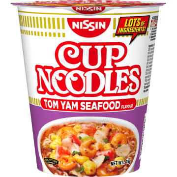 NISSIN INSTANT CUP NOODLES 75G - TOM YAM SEAFOOD