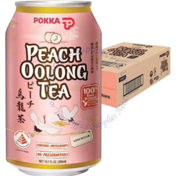 POKKA CAN DRINKS (300MLx24s) - PEACH OOLONG TEA