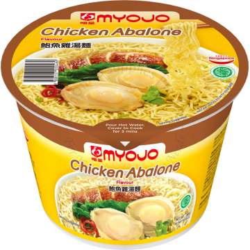 MYOJO INSTANT BOWL NOODLES 80G - CHICKEN ABALONE