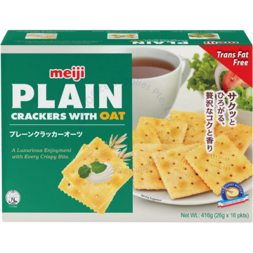 MEIJI PLAIN CRACKERS 416G (26Gx16s) - OAT
