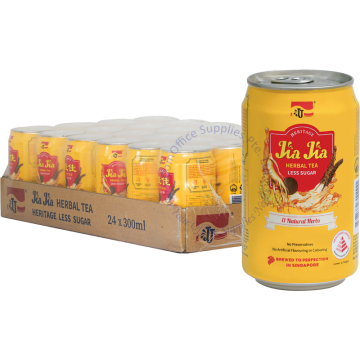 JIA JIA HERBAL TEA (300MLx24s) - LESS SUGAR
