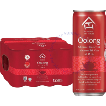 AUTHENTIC TEA HOUSE CAN DRINKS (300MLx12s) - DA HONG PAO OOLONG TEA (NO SUGAR)