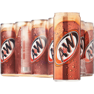 A&W CAN DRINKS (330MLx12s) - SARSAPARILLA ROOT BEER