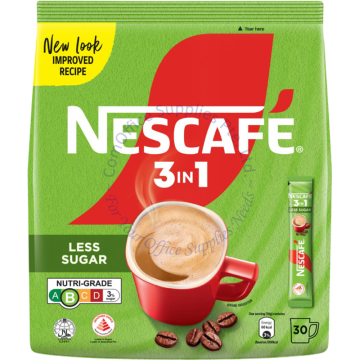 NESCAFE INSTANT COFFEE 3-IN-1 (15Gx30s) - LESS SUGAR