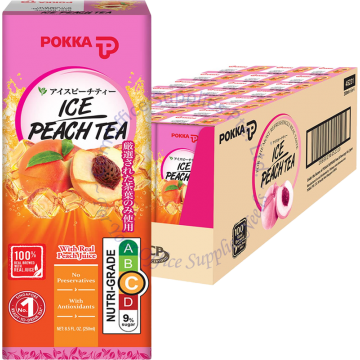 POKKA PACKET DRINKS (250MLx24s) - ICE PEACH TEA