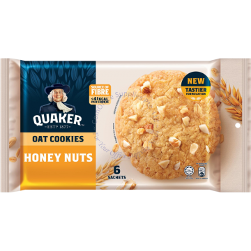 QUAKERS OATS COOKIES (27Gx6s) - HONEY NUTS