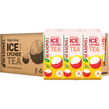 F&N SEASONS PACKET DRINKS (250MLx24s) - LYCHEE TEA